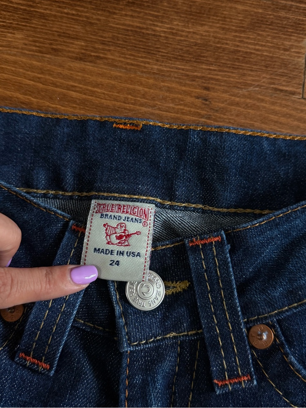 True Religion Dark Blue Jeans - Picture 3 of 5